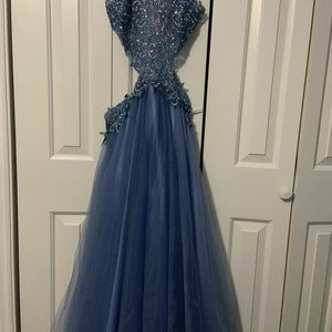 Prom dress periwinkle blue.